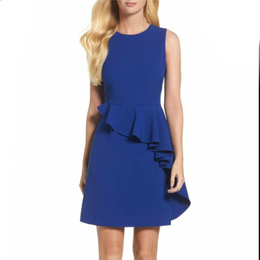Vince Camuto Tiered Ruffle Dress Size 4